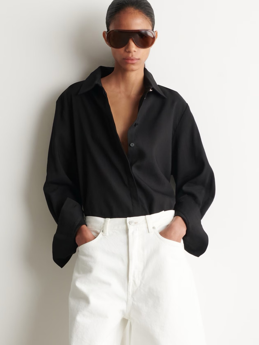 NWT (size 6) COS LONGLINE LINEN SHIRT
